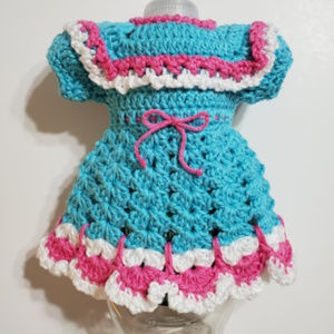 Crochet dish soap bottle dress